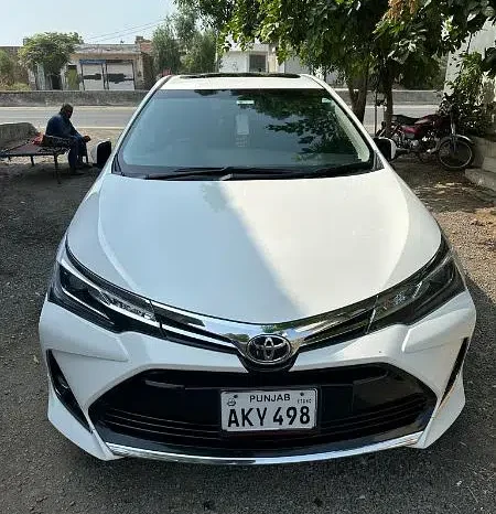 toyota grande white with black full